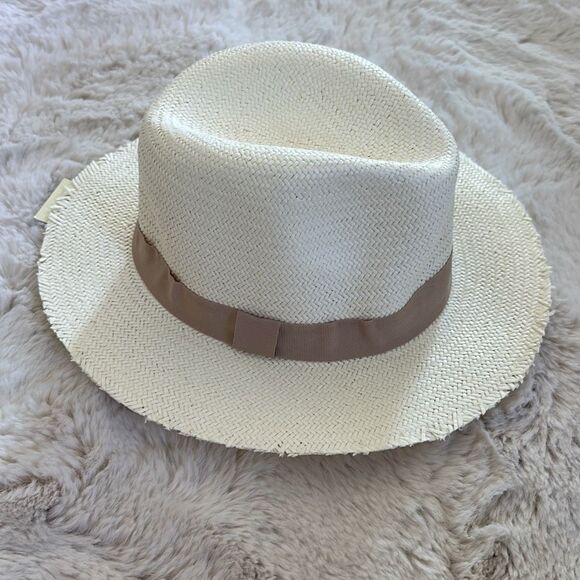 Hat Attack Travel Chapeau Straw Hat White Size OS - Picture 1 of 6